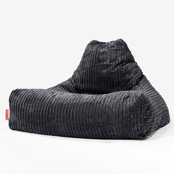 Lounger Beanbag - Cord Black 01