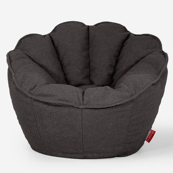 Natalia Sacco Bean Bag Chair - Boucle Graphite Grey 01