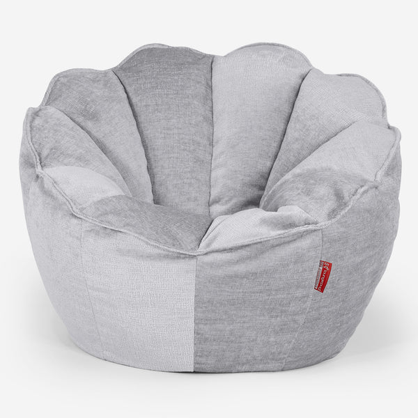 Natalia Sacco Bean Bag Chair - Chenille Grey 01