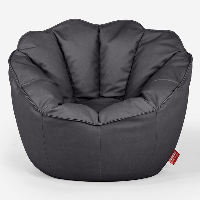 Natalia Sacco Bean Bag Chair - Vegan Leather Black 01