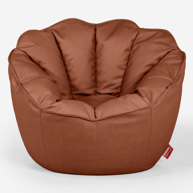 Natalia Sacco Bean Bag Chair - Vegan Leather Chestnut 01