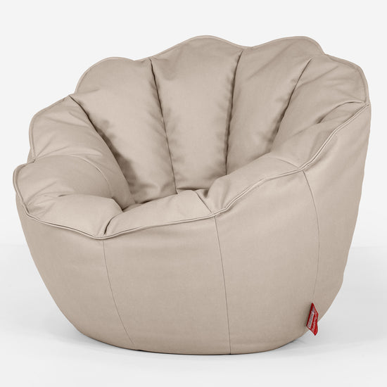 Natalia Sacco Bean Bag Chair - Vegan Leather Ivory 02