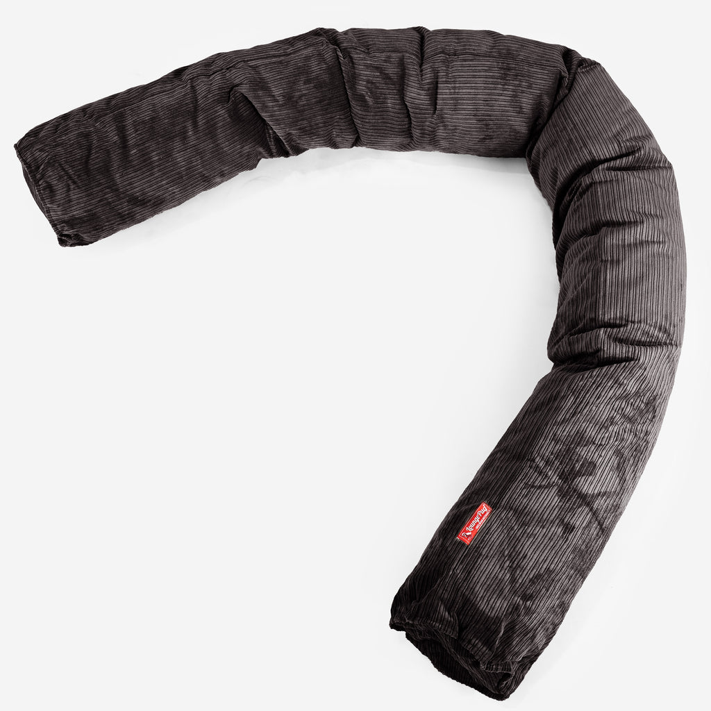 XXL Cuddle Cushion - Pinstripe Graphite Grey 01