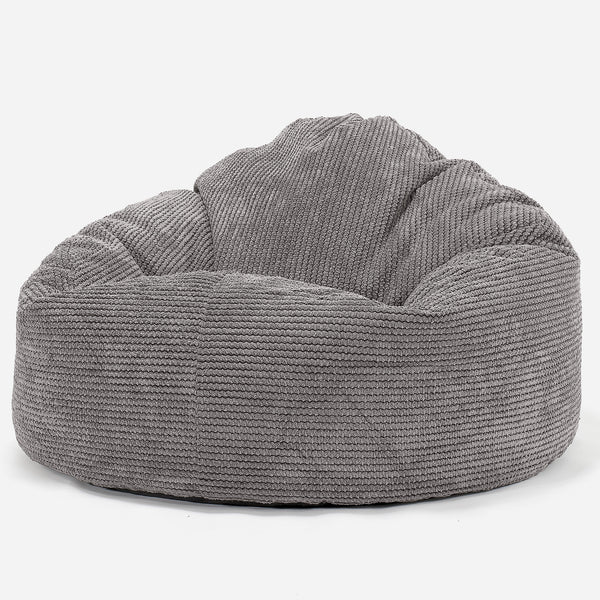 Archi Bean Bag Chair - Pom Pom Charcoal Grey 01