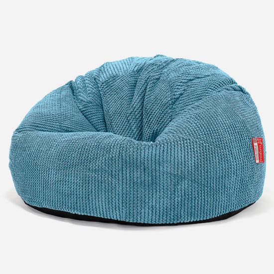 Classic Bean Bag Chair - Pom Pom Aegean Blue 01