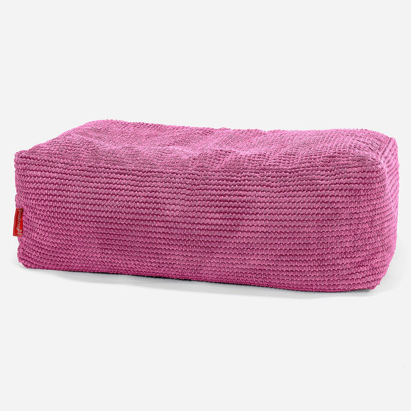 CloudSac 100 Memory Foam Footstool - Pom Pom Pink 01