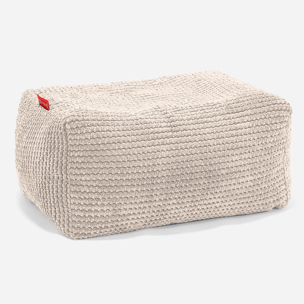 Small Footstool - Pom Pom Ivory 01