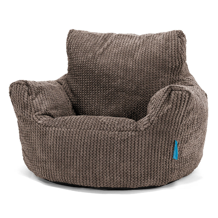 Toddlers' Armchair 1-3 yr Bean Bag - Waffle Cord Chocolate Brown 01