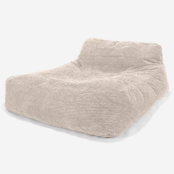 Double Day Bed Bean Bag - Pom Pom Ivory 01