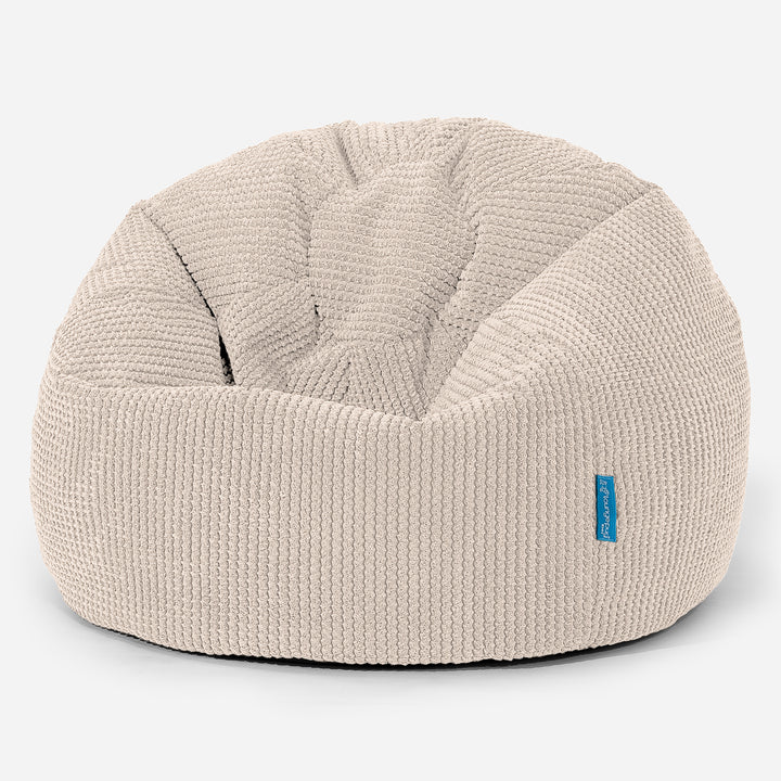 Classic Kids Bean Bag Chair 1-5 yr - Pom Pom Ivory 01