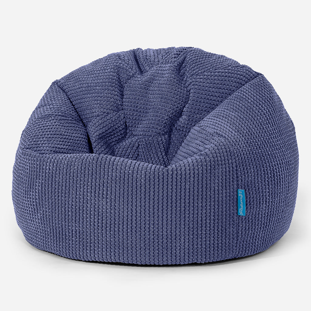 Children's Classic Bean Bag Chair - Pom Pom Purple 01