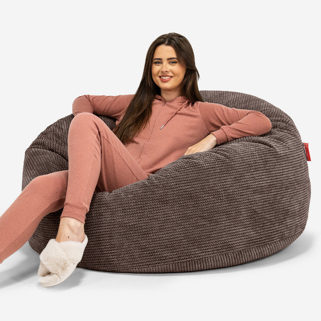 Mammoth Bean Bag Sofa - Pom Pom Chocolate Brown 01