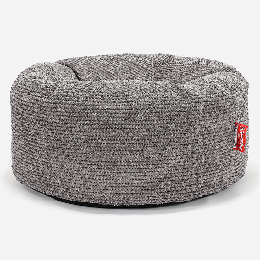 Charcoal grey best sale pouffe
