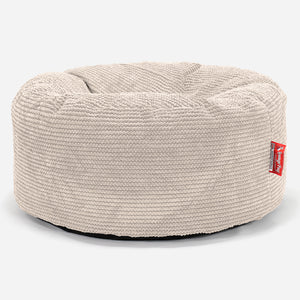 Large Round Pouffe - Pom Pom Ivory