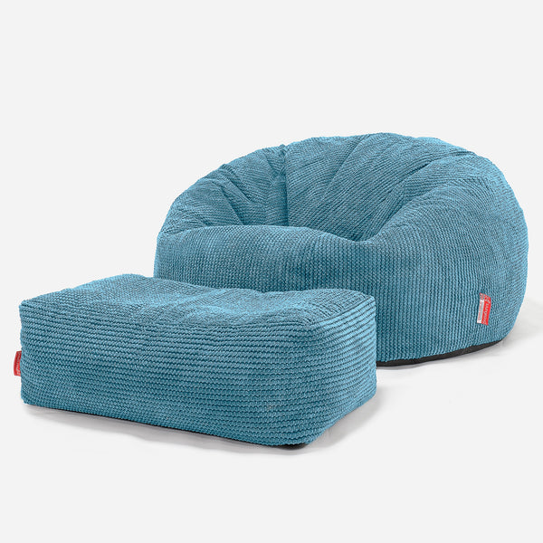 Classic Sofa Bean Bag - Pom Pom Aegean Blue 01