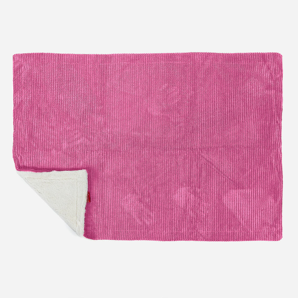 Sherpa Throw / Blanket - Pom Pom Pink 03