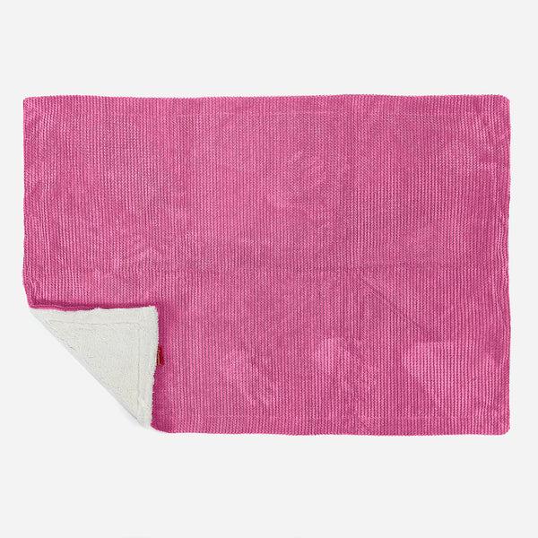 Sherpa Throw / Blanket - Pom Pom Pink 01