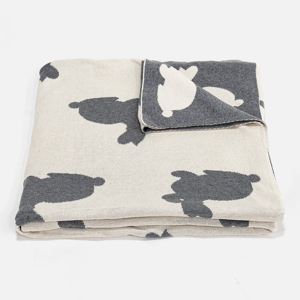Throw / Blanket - 100% Cotton Rabbit 01