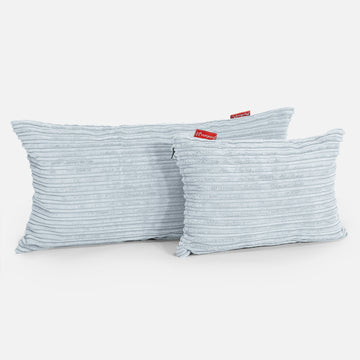 Rectangular Scatter Cushion 35 x 50cm - Cord Baby Blue 03