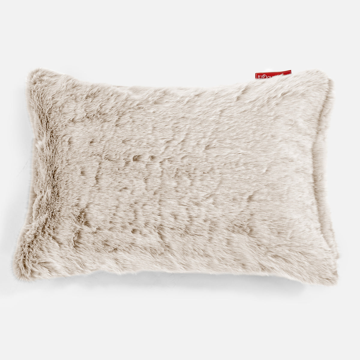 Lounge Pug Rectangular Scatter Cushion 35 x 50cm Fluffy Faux Fur