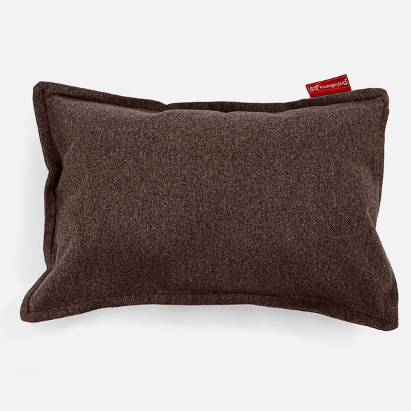 Rectangular Scatter Cushion 35 x 50cm - Interalli Wool Brown 01