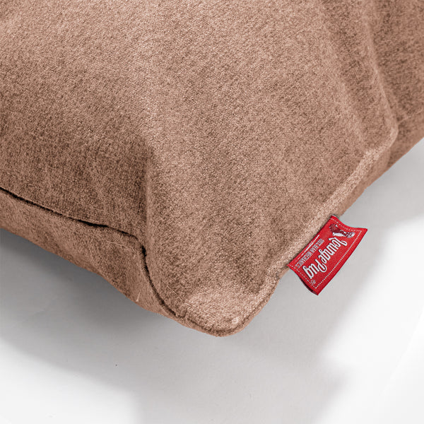 Rectangular Throw Pillow Cover 35 x 50cm - Interalli Wool Sand Fabric Close-up Image