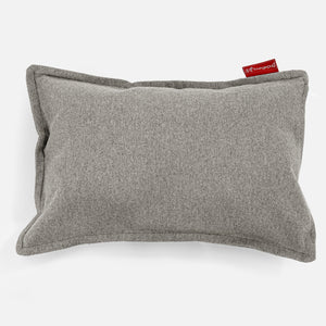 Rectangular Throw Pillow Cover 35 x 50cm - Interalli Wool Silver