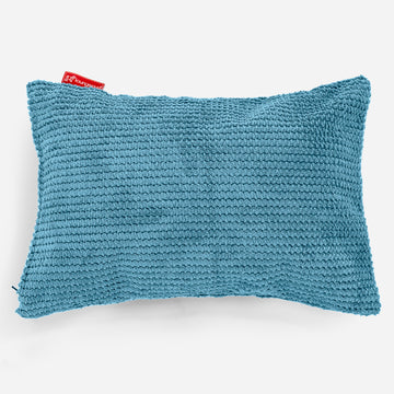 Rectangular Scatter Cushion 35 x 50cm - Pom Pom Aegean Blue 01