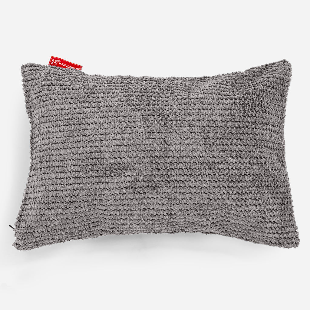 Rectangular Scatter Cushion 35 x 50cm - Pom Pom Charcoal Grey 01