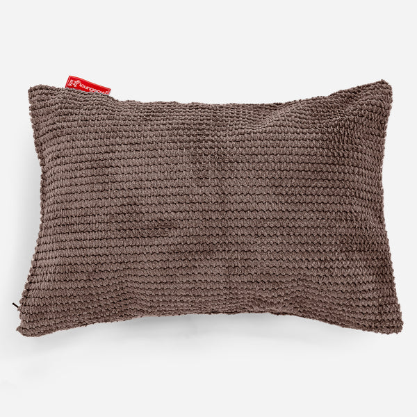 Rectangular Scatter Cushion 35 x 50cm - Pom Pom Chocolate Brown 01