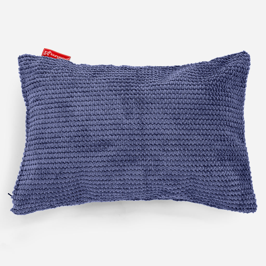 Lounge Pug Rectangular Scatter Cushion 35 x 50cm Pom Pom Purple