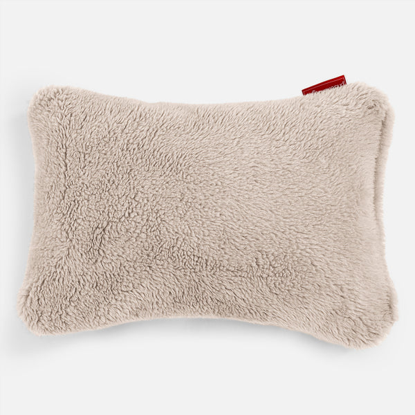 Rectangular Scatter Cushion 35 x 50cm - Teddy Faux Fur Mink 01