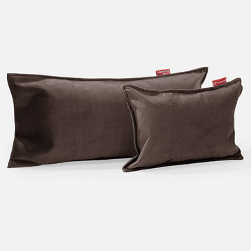 Rectangular Throw Pillow Cover 35 x 50cm - Velvet Espresso 03