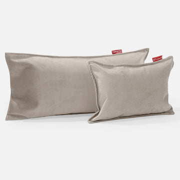 Rectangular Throw Pillow Cover 35 x 50cm - Velvet Mink 03
