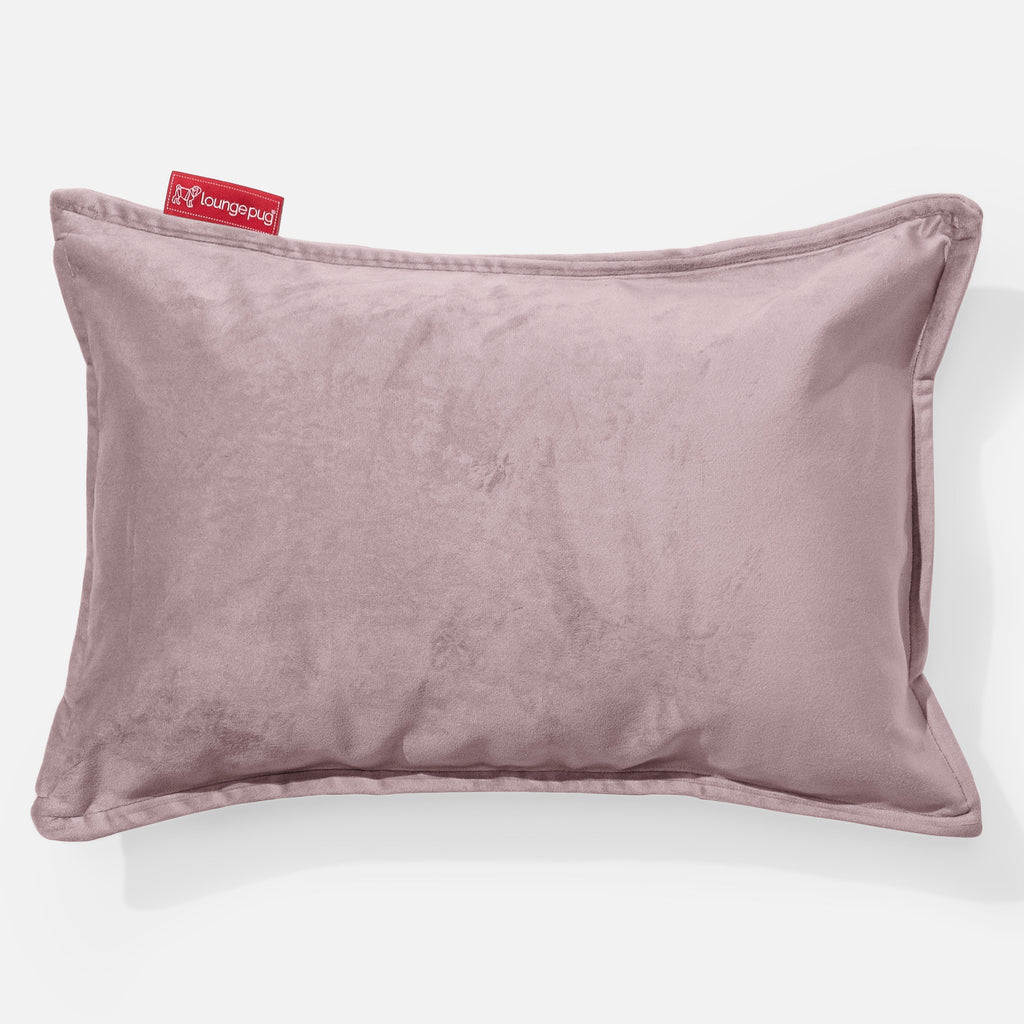 Lounge Pug Rectangular Scatter Cushion 35 x 50cm Velvet Rose Pink