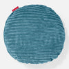 Round Scatter Cushion 50cm - Cord Aegean Blue 01