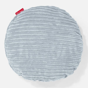 Round Scatter Cushion Cover 50cm - Cord Baby Blue