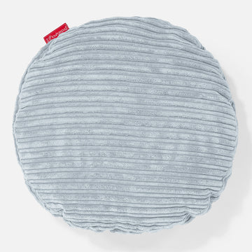 Round Scatter Cushion 50cm - Cord Baby Blue 01