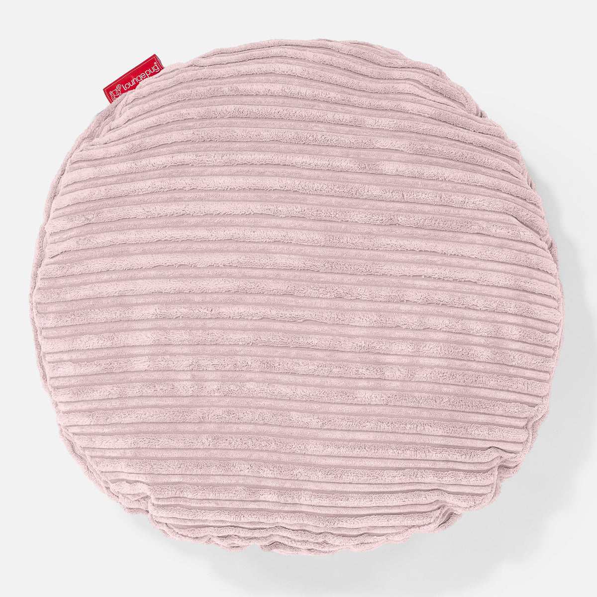 Blush pink round top cushion