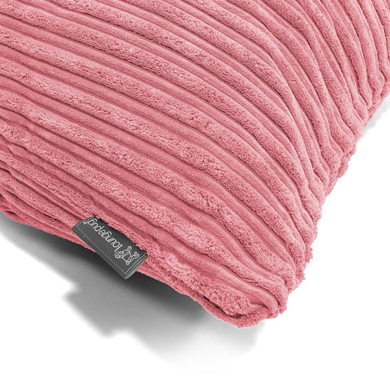Round Scatter Cushion 50cm - Cord Coral Pink 02