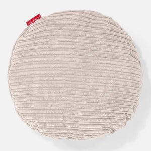 Round Scatter Cushion Cover 50cm - Cord Ivory