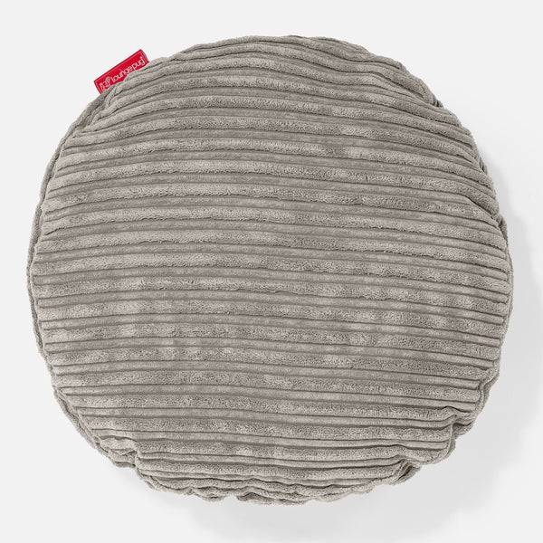 Round Scatter Cushion 50cm - Cord Mink 01