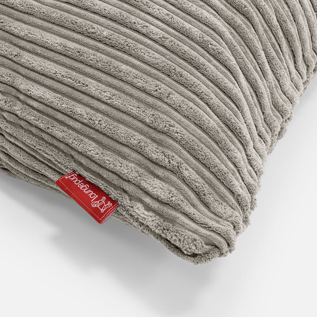 Round Scatter Cushion 50cm - Cord Mink 02