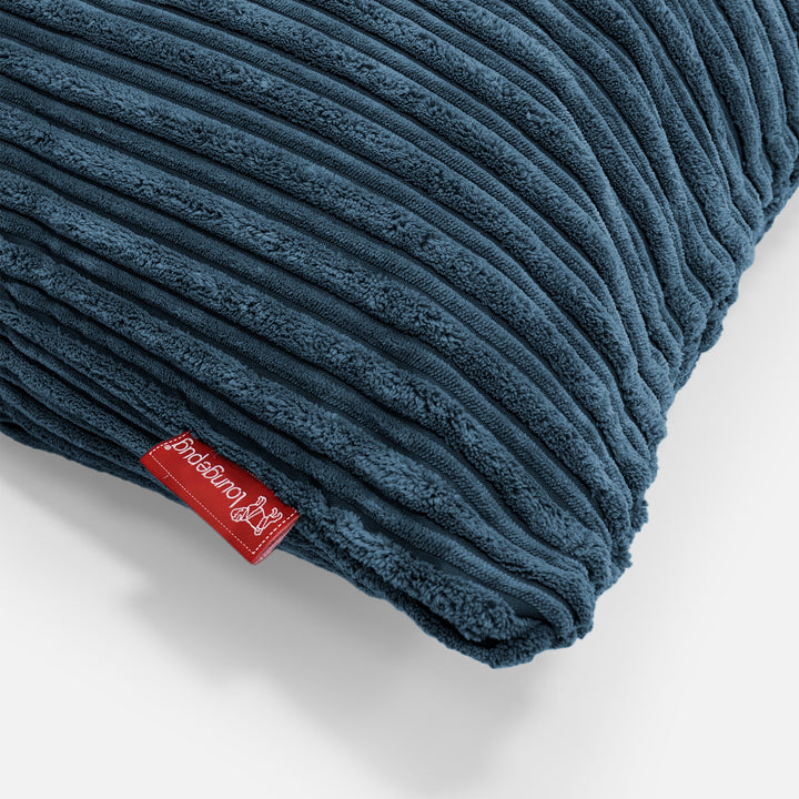 Round Scatter Cushion 50cm - Cord Navy Blue 02