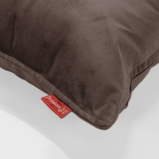 Round Scatter Cushion 50cm - Velvet Espresso 02