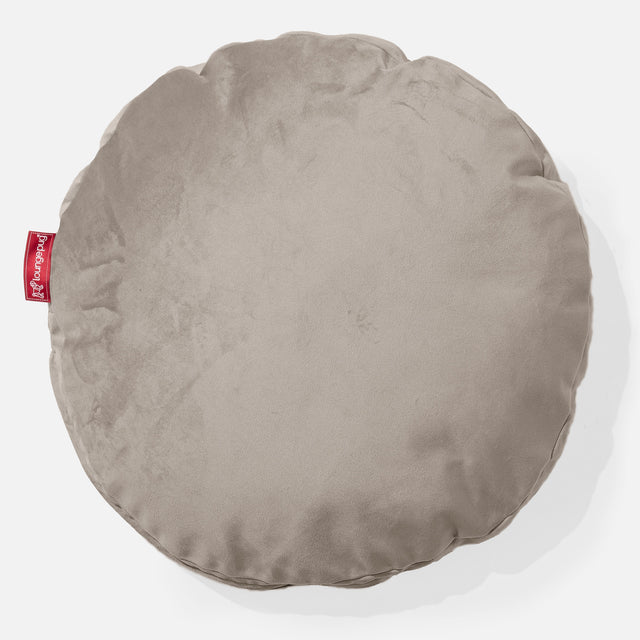 Round Scatter Cushion 50cm - Velvet Mink 01