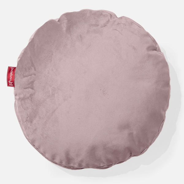 Round Scatter Cushion 50cm - Velvet Rose Pink 01