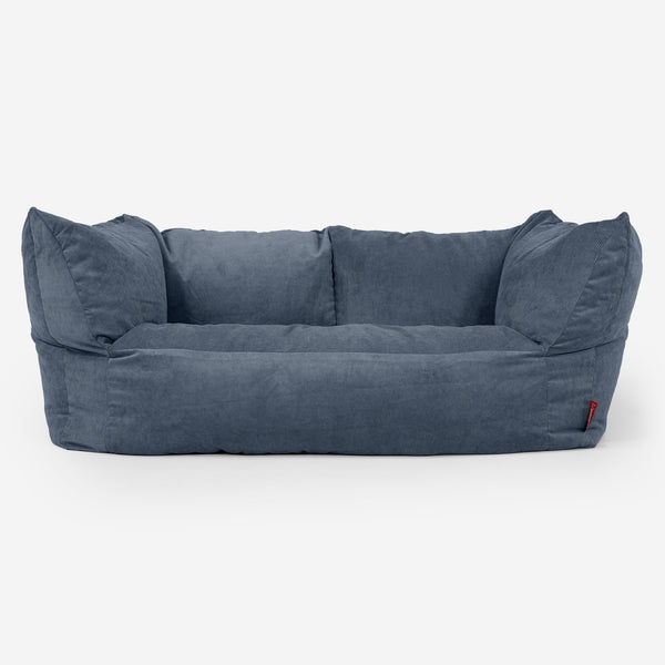 Ruben Bean Bag Sofa - Needlecord Navy 01