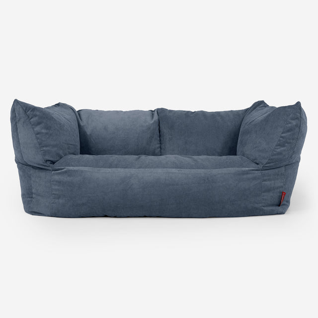 Ruben Bean Bag Sofa - Needlecord Navy 01