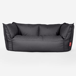 Ruben Bean Bag Sofa - Vegan Leather Black